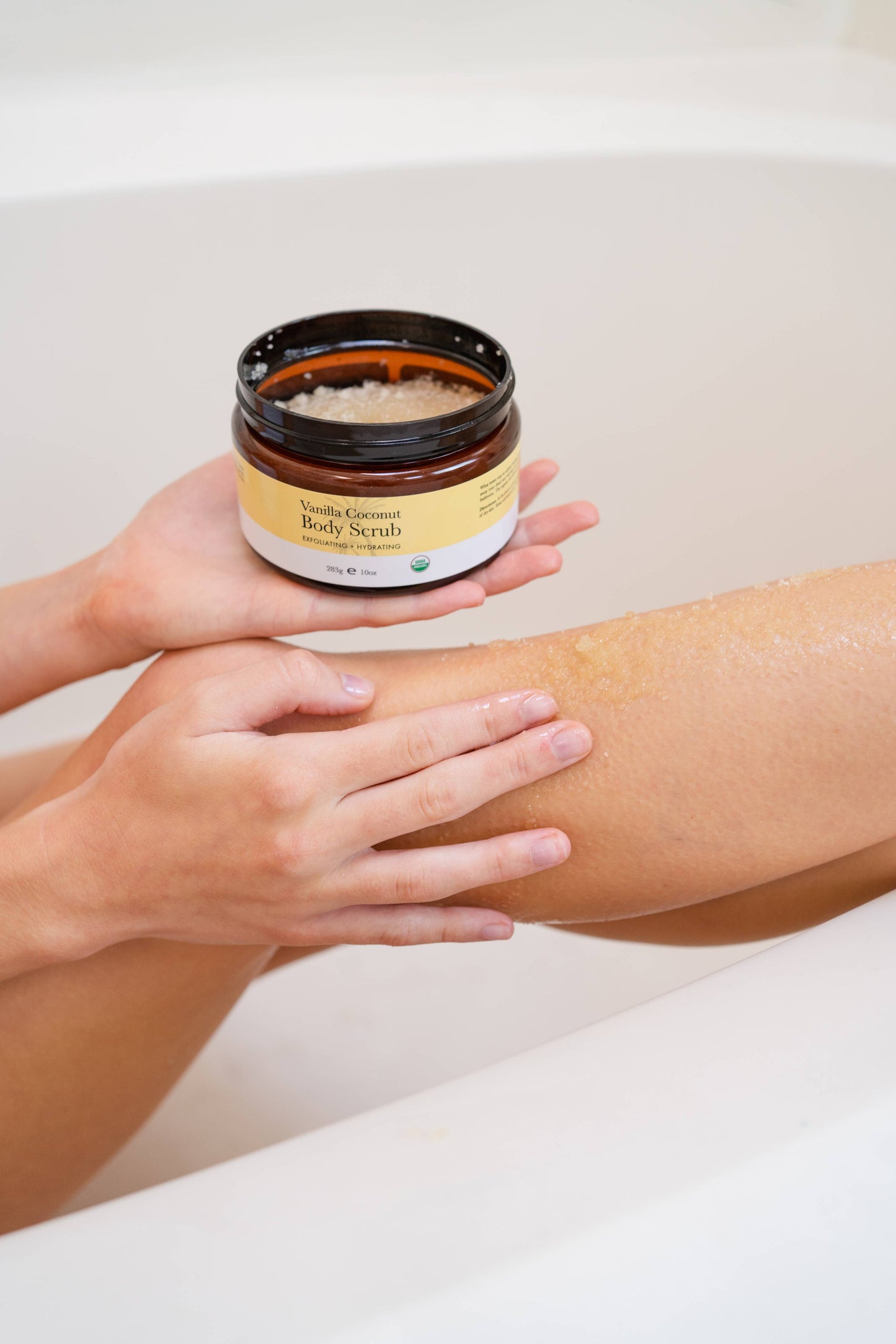 Organic Sugar Body Scrub 10oz (2 Scent Options)