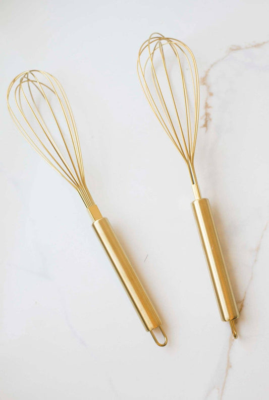 Auric Gold Stainless Steel Whisk
