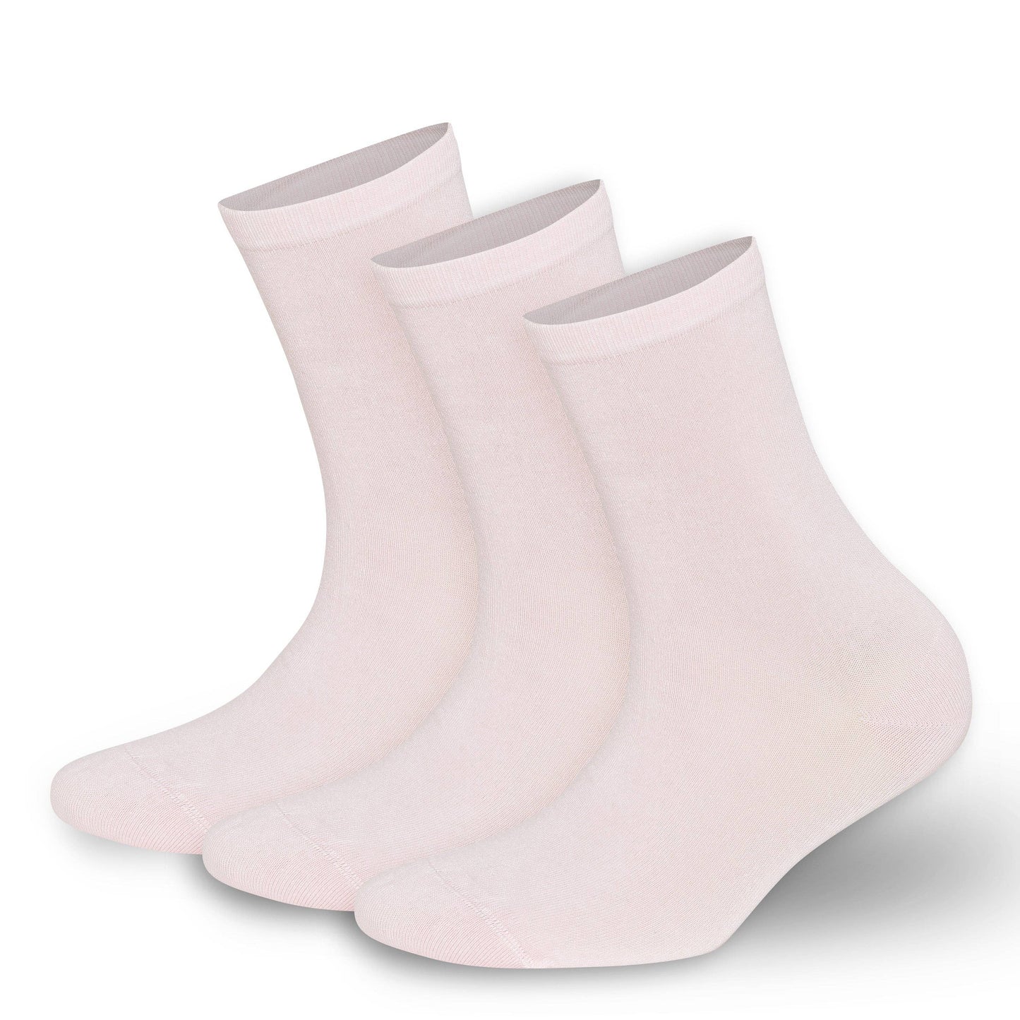 Womens Bamboo Crew Socks-Super Soft, Odor Free 3-Pack