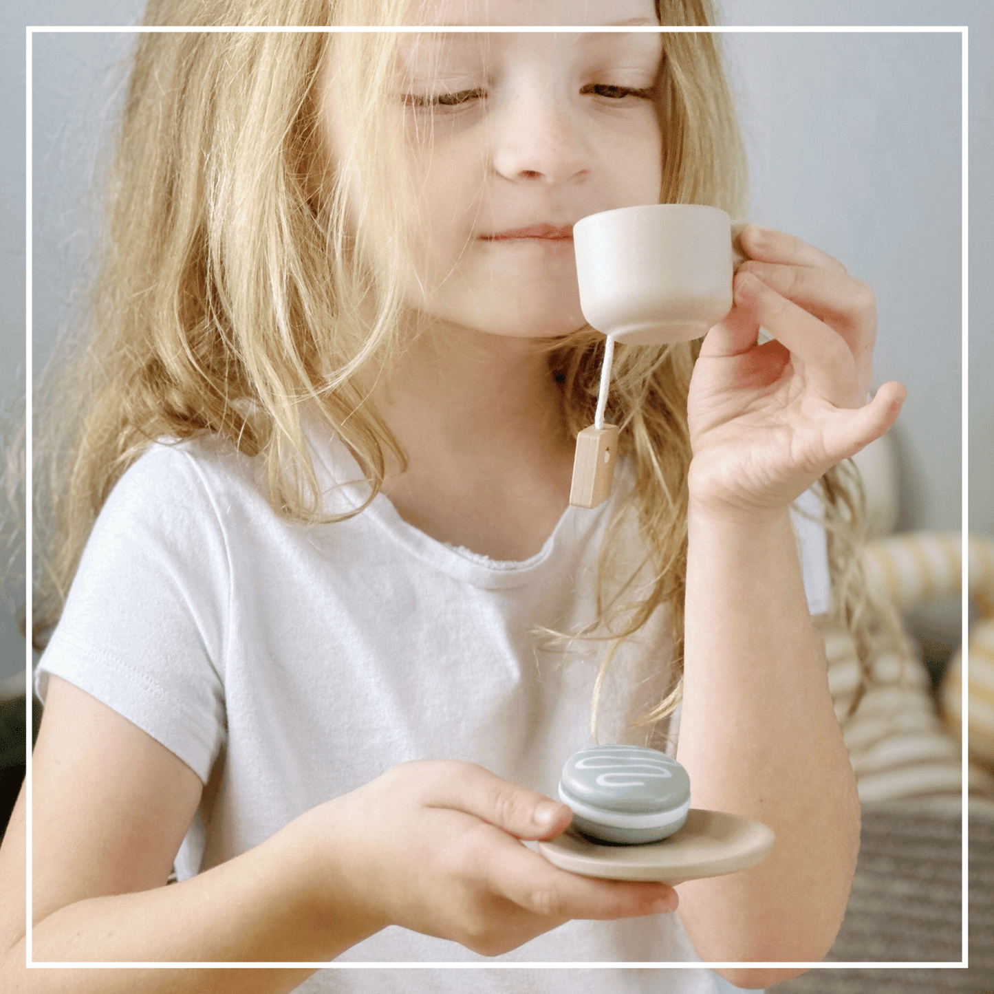 Wooden Tea Party Set  Pretend Play Tea Set Ages 3+