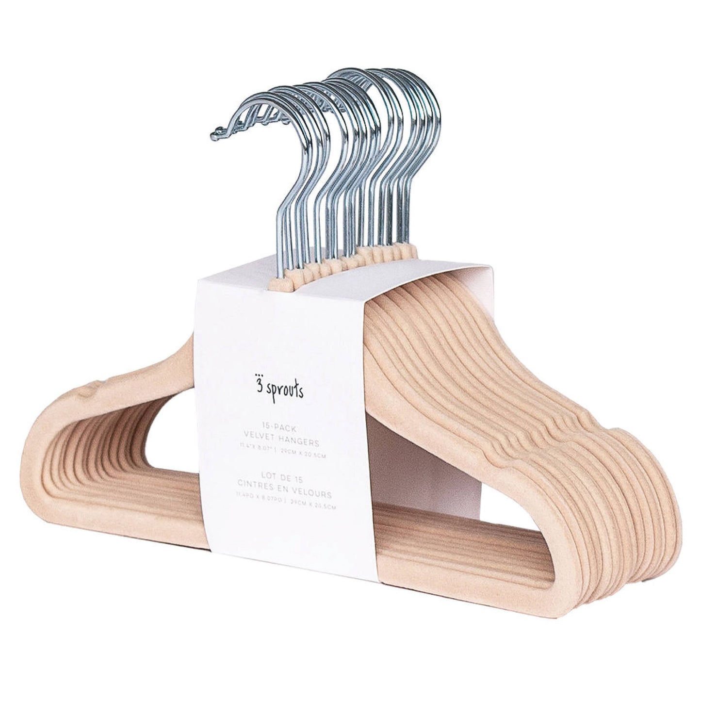 3 Sprouts - Kids & Baby Velvet Hangers (2 Packs of 15)