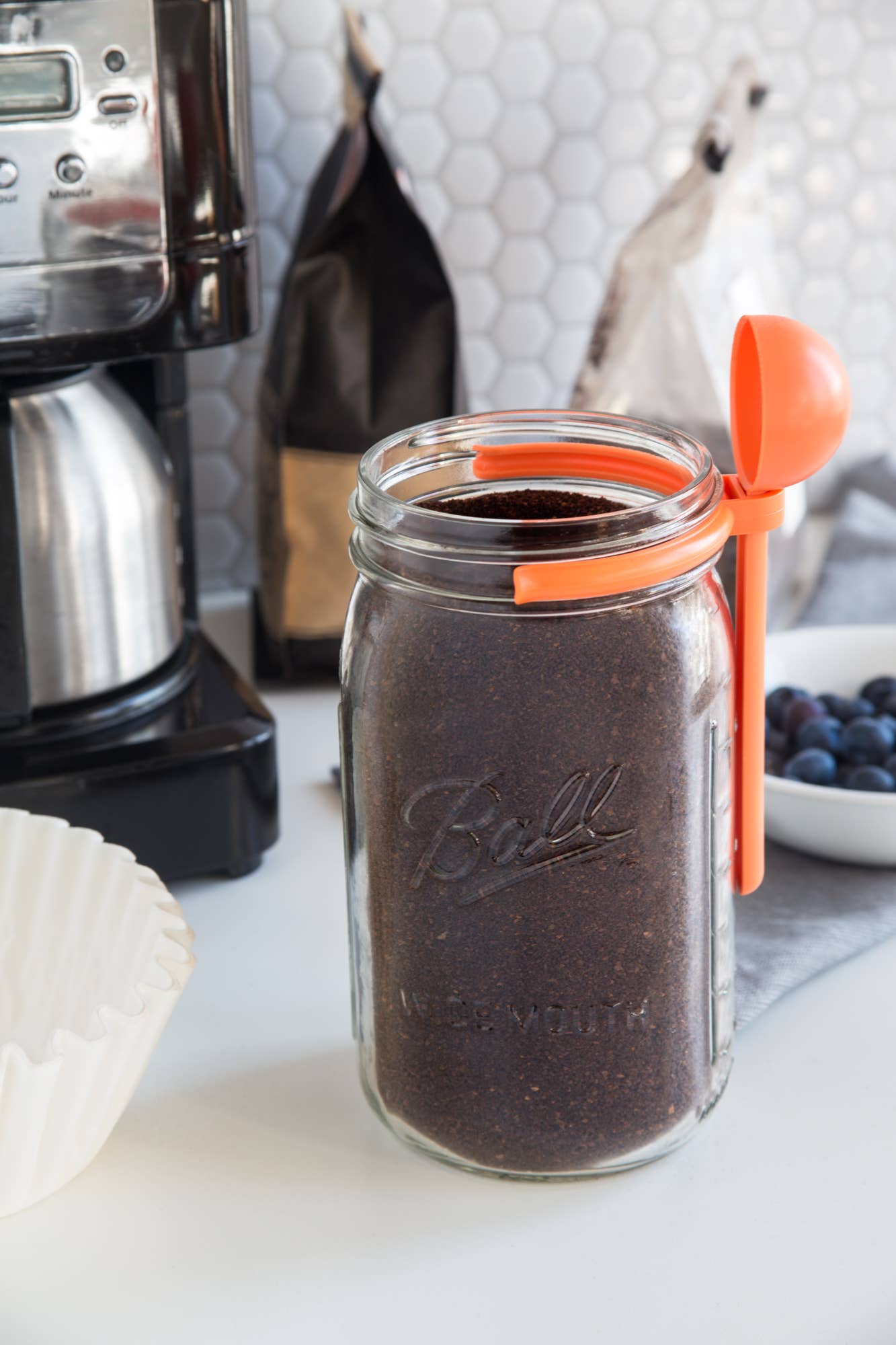 Fox Run Brands - Jarware Coffee Spoon Clip for Wide Mouth Mason Jar