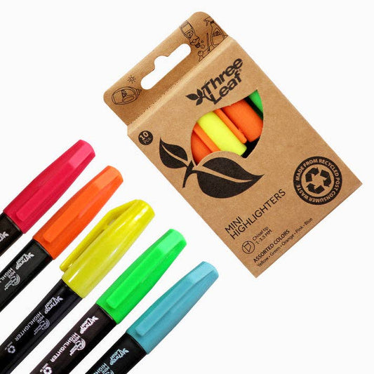 Mini Highlighter 10 - Pack of Assorted Colors Set