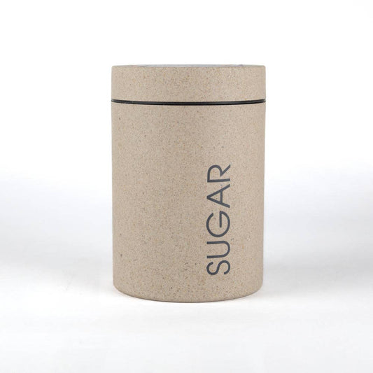Loopy Products - Sustainable Small Bamboo Sugar Canister Seashell Color 24 oz