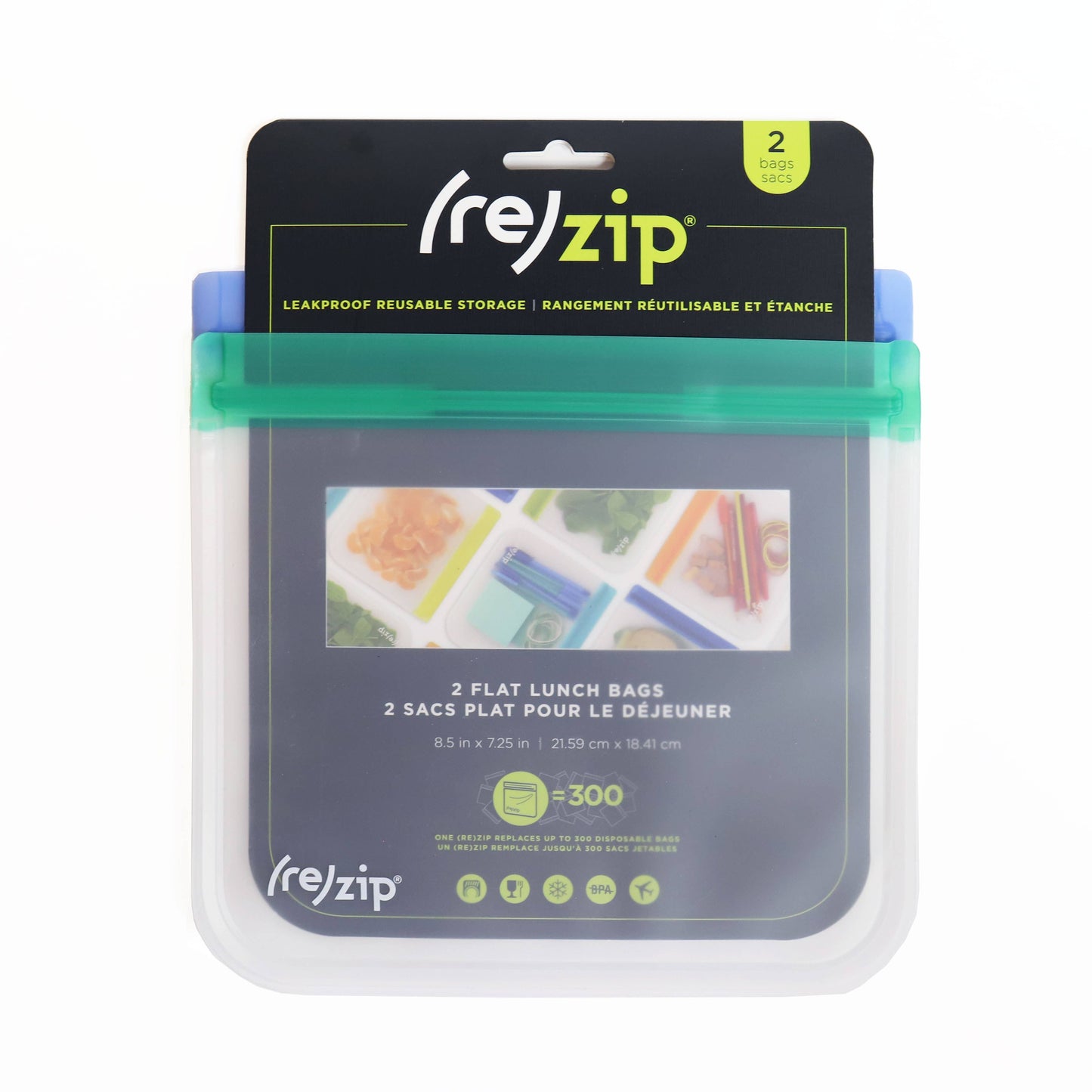 Reusable Flat Sandwich Bags - 2 Pack