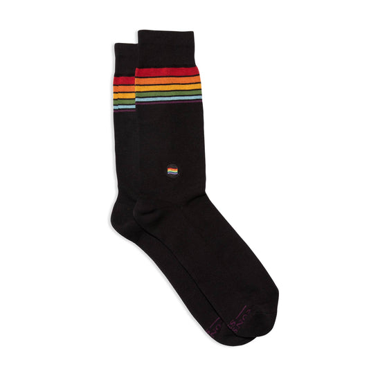 Conscious Step - Socks that Save LGBTQ Lives | Rainbow Stripe - Pride Gifts