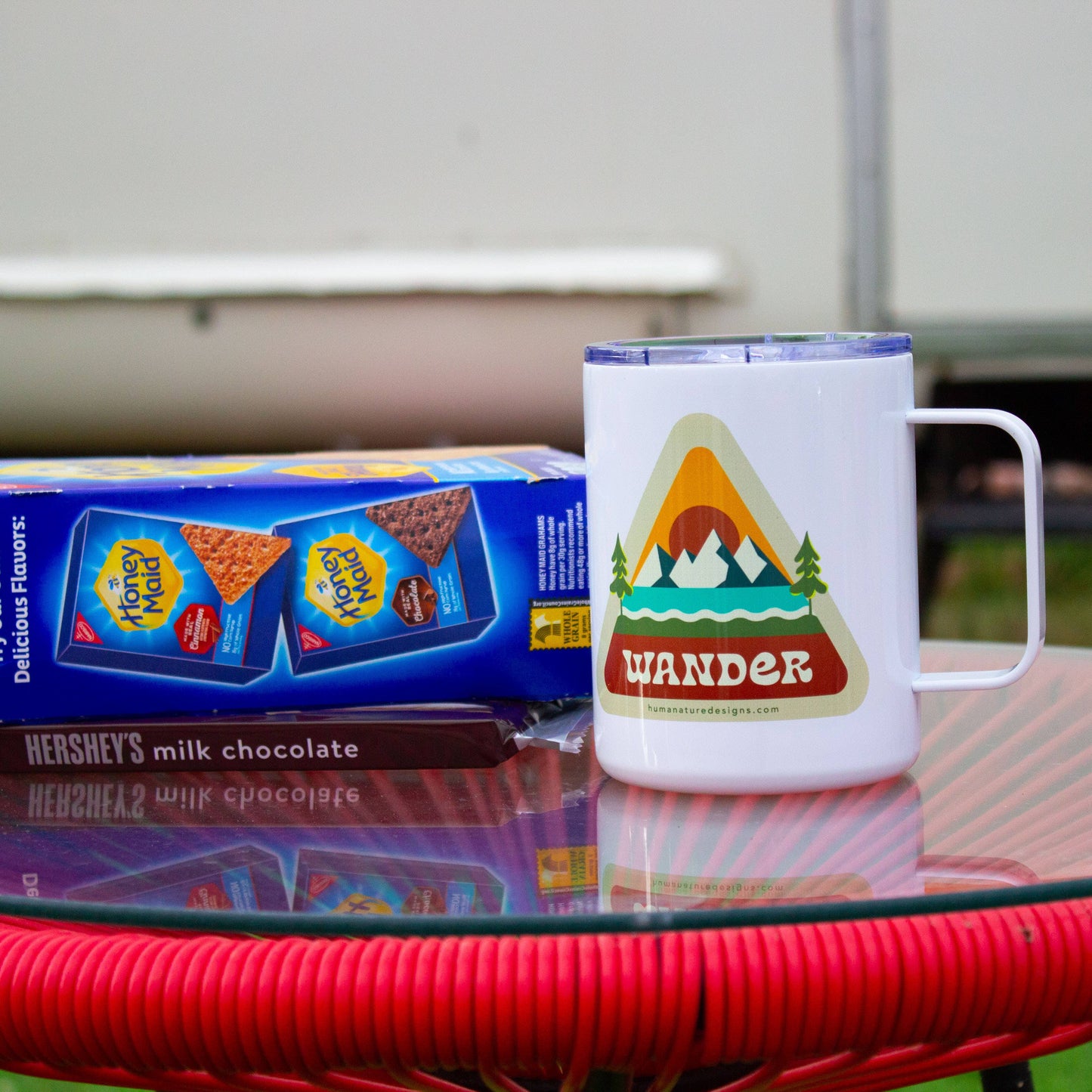 Wander Nature Mug -  Insulated Camping Mug with Lid