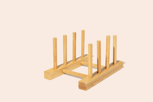 Bamboo Dish Drying Rack | 4 Peg | Retail Display Bestseller