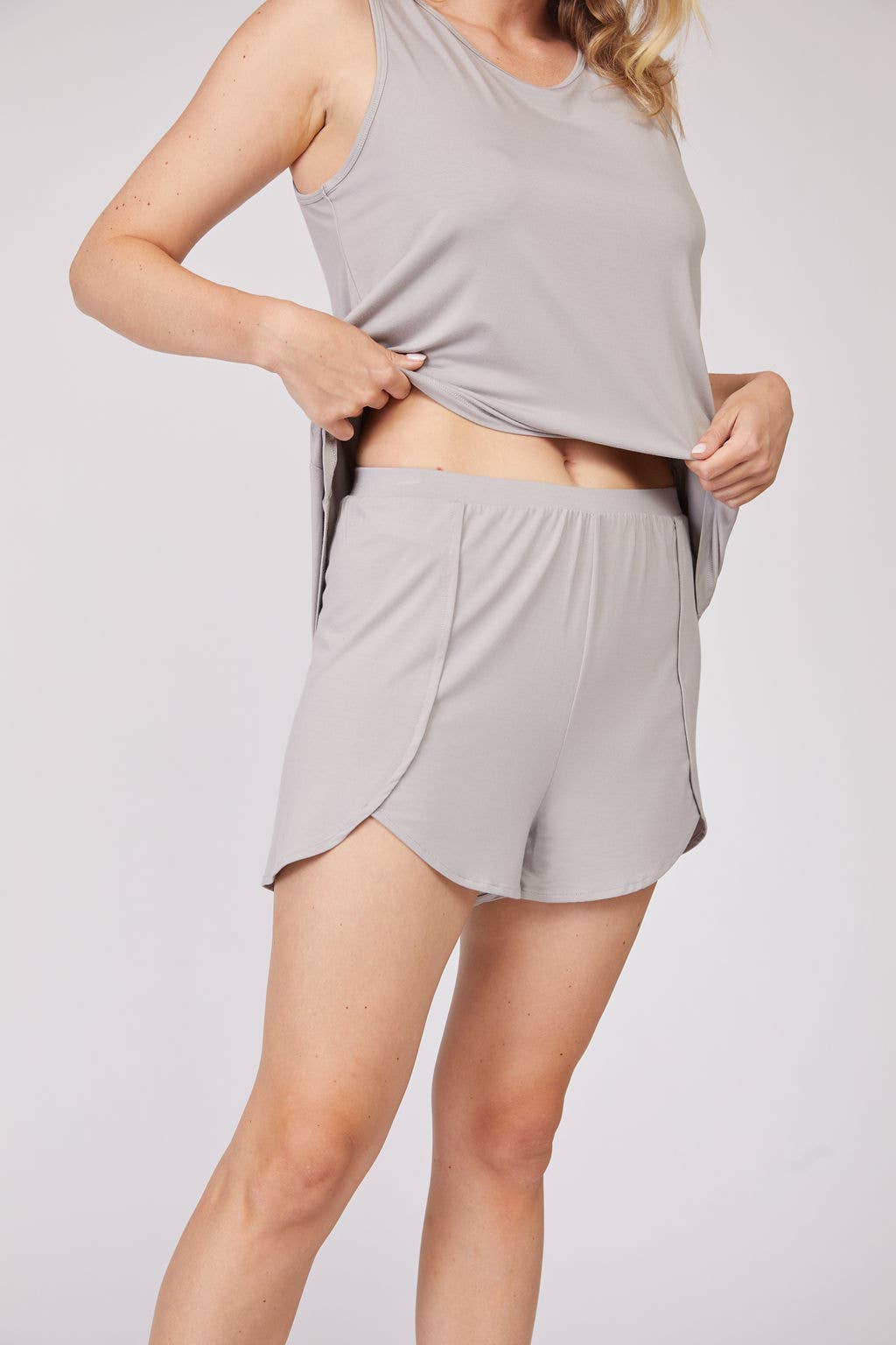 Pure Fiber - Bamboo Tank & Short Set – 2PCS Soft Relaxed Loungewear