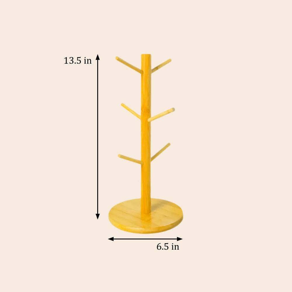 Bamboo Coffee Cup Tree Holder