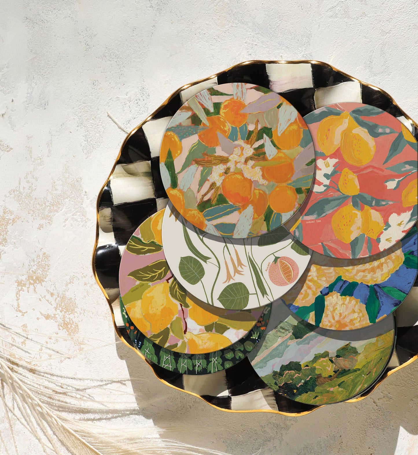 Orange Blossoms Seedlings Coaster