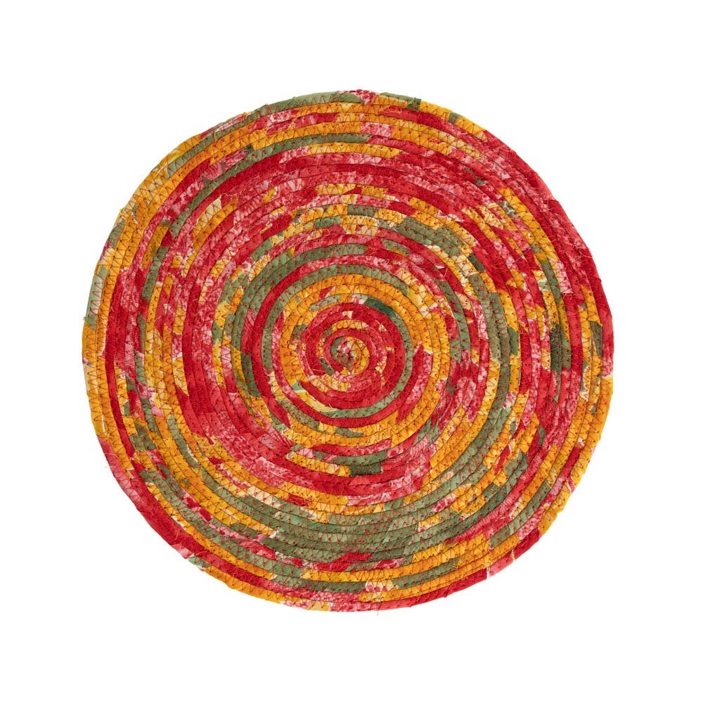 Ten Thousand Villages - Recycled Sari Round Placemat