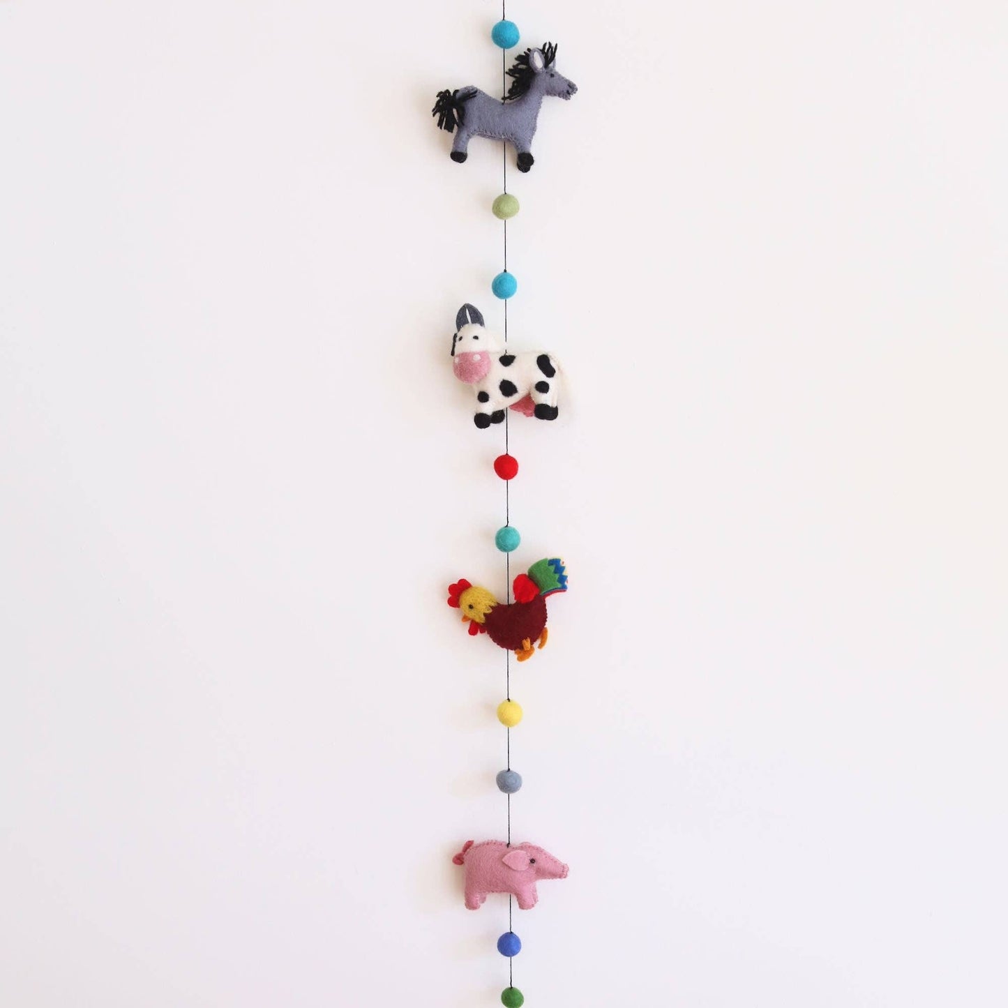 Felt Farmland Animal Garland