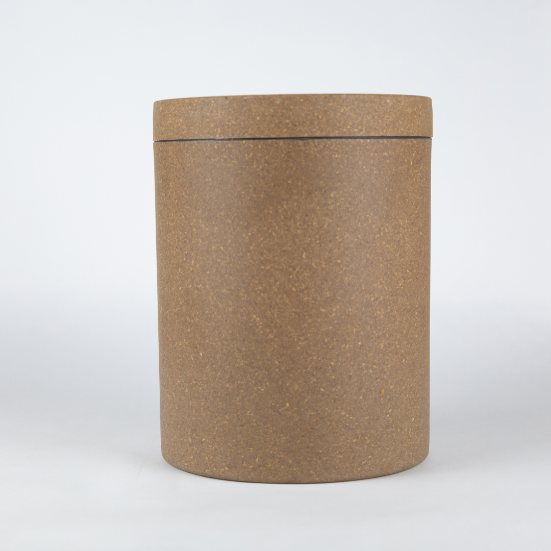 Loopy Products - Sustainable Bamboo Large Snack Canister Sand Color 77 Ounces