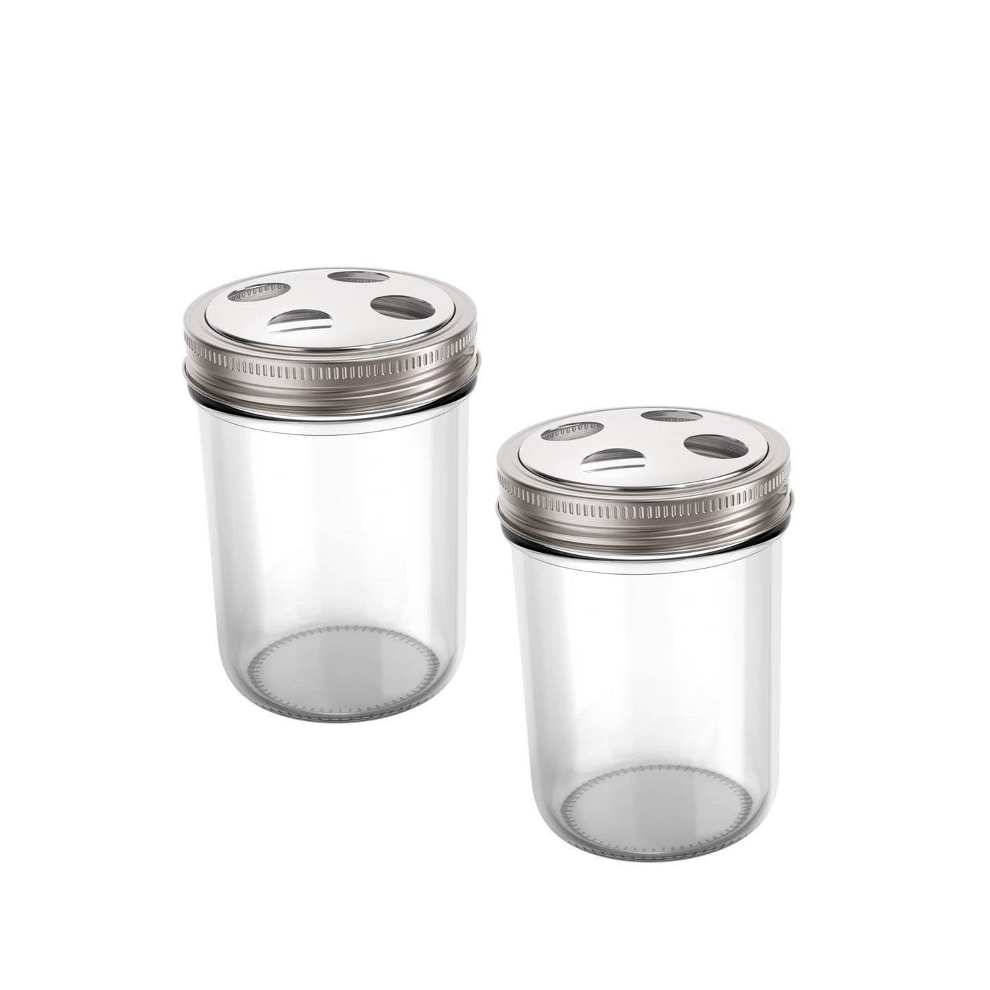 Fox Run Brands - Jarware Toothbrush Holder Lids For Wide Mouth Mason Jars