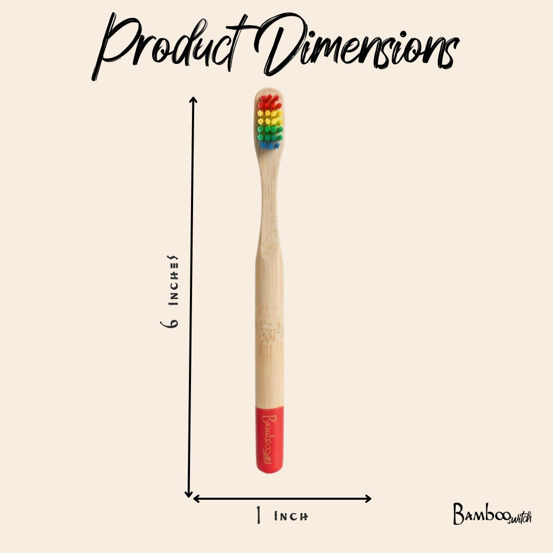 Bamboo Kids Toothbrush | Rainbow | Earth Day Bestseller