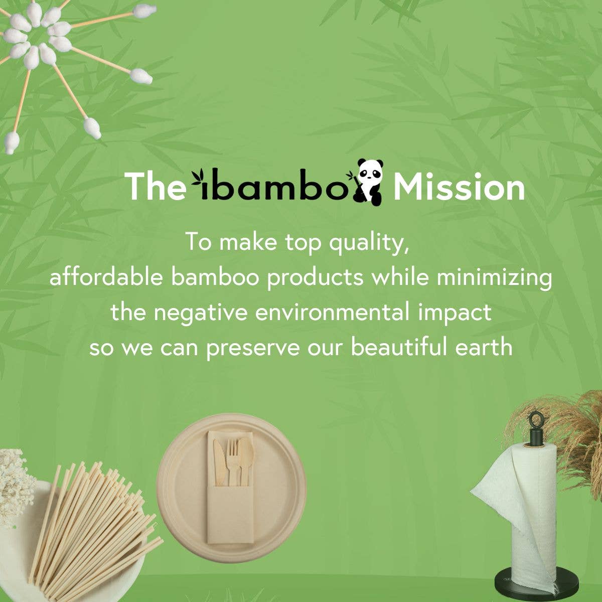 Ibambo - Ibambo Bamboo Entertain Dinner Napkins - 200 Pack - 3 Ply