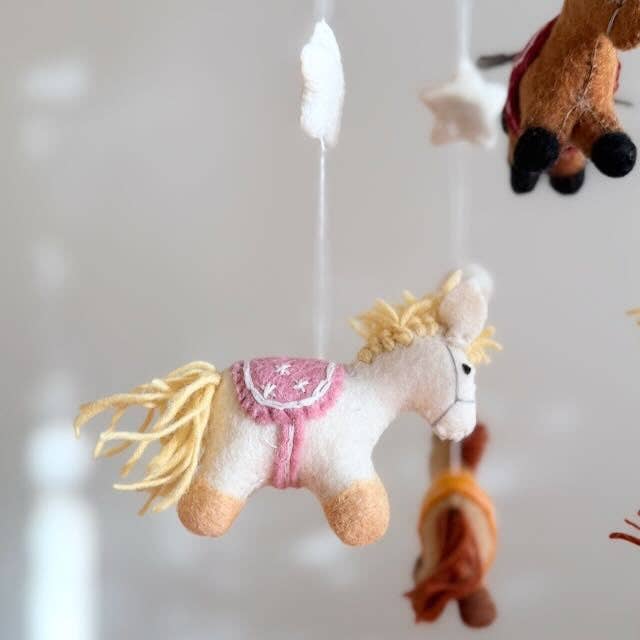 Felt Baby Mobile - Cute Pony