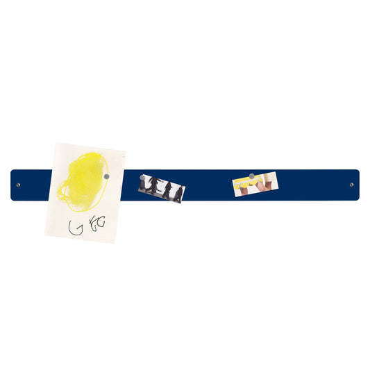 Large magnetic strip bulletin board