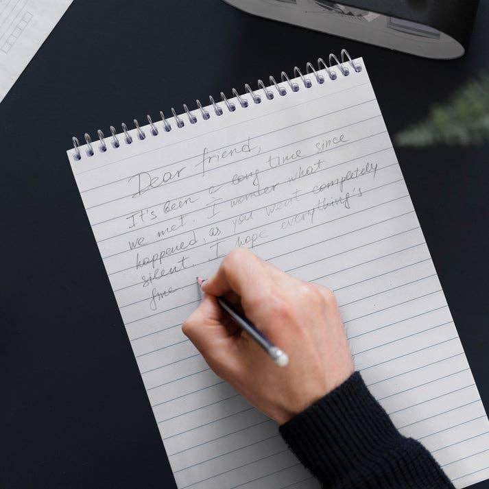 Three Leaf Ruled Writing Pad, 5.75 X 9  In 100 Sheets,48 Ct.