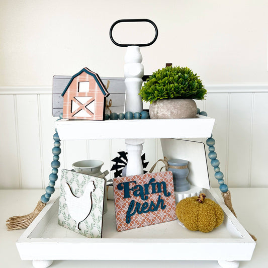 Tiered Tray Set - Farm Fresh DIY wood craft