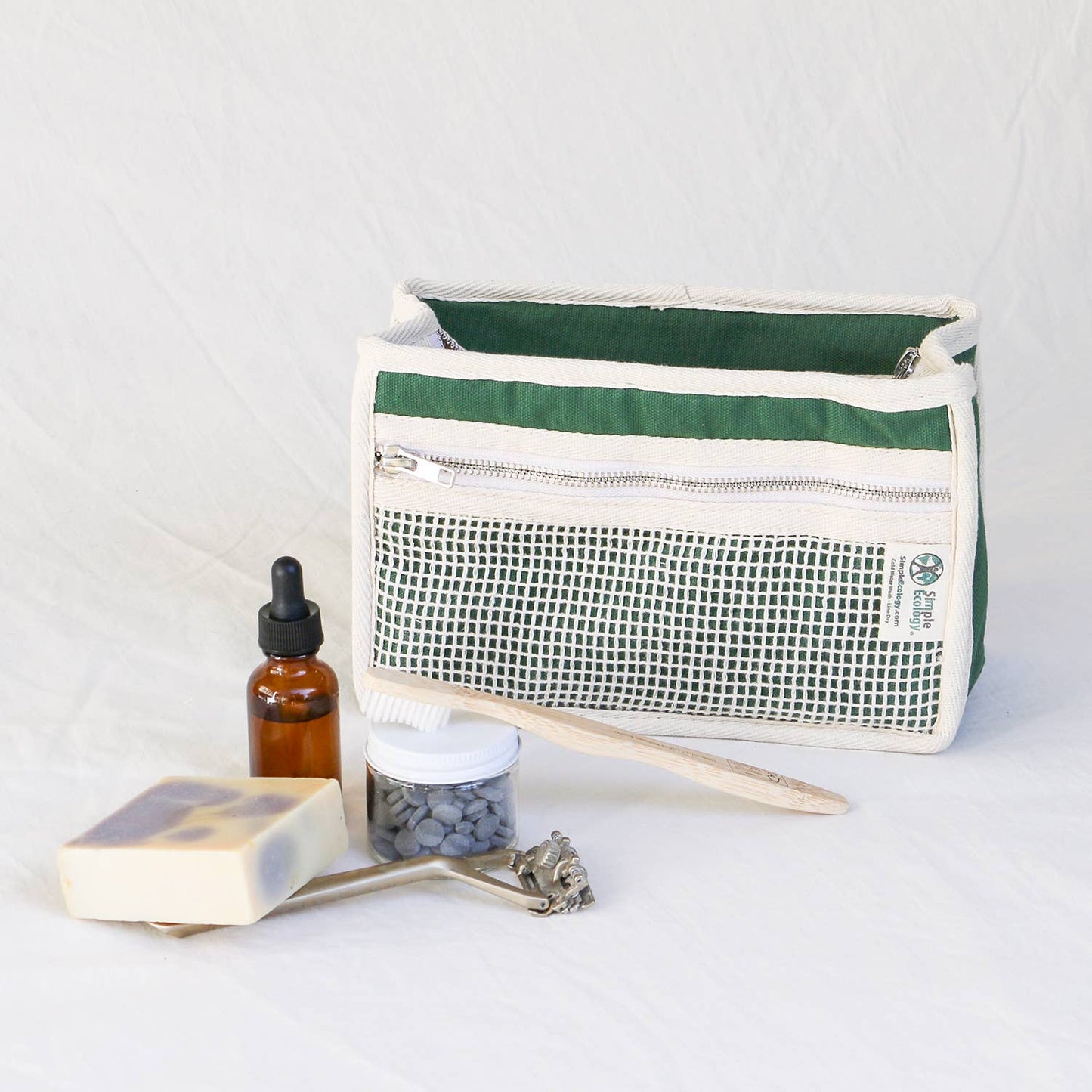 Organic Cotton Padded Toiletry Bag - Simple Ecology