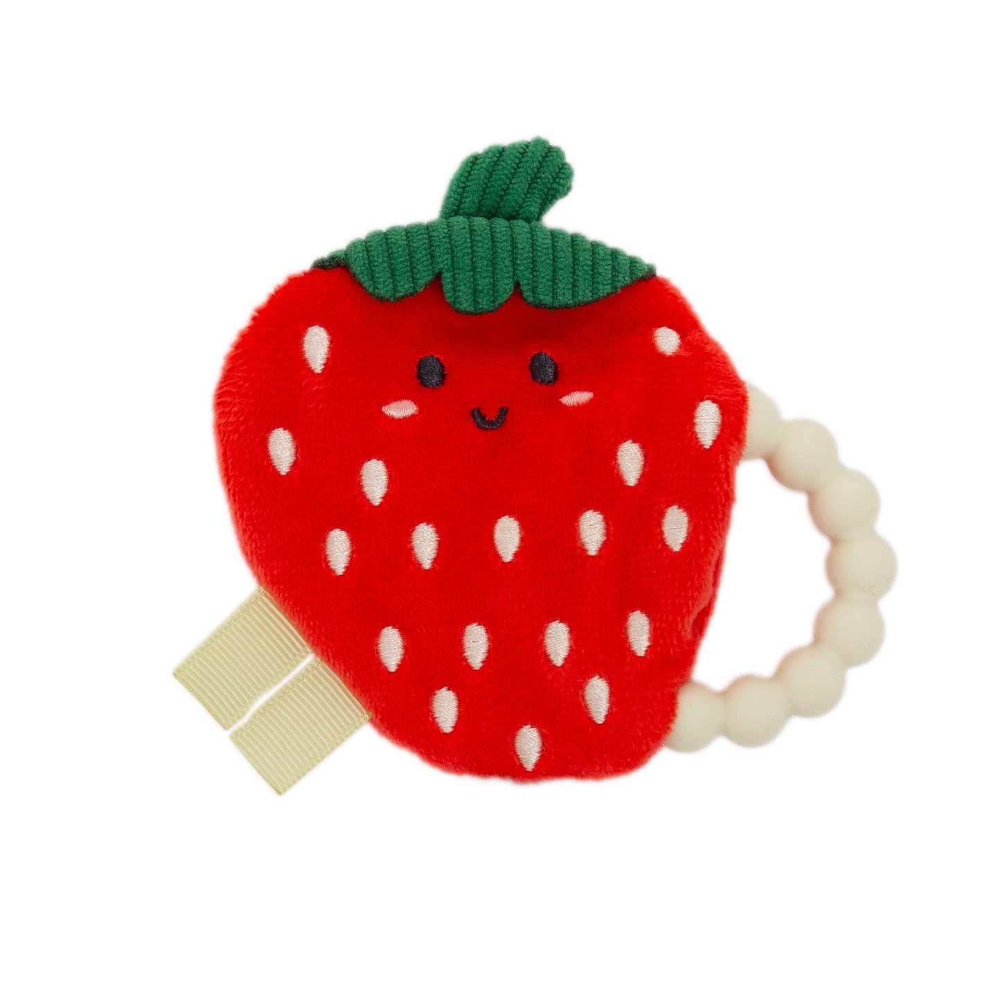 Pearhead - Strawberry Crinkle Baby Teether Toy