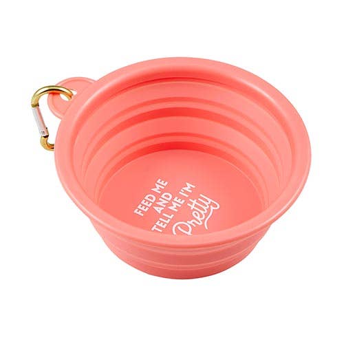 Santa Barbara Design Studio by Creative Brands - Collapsible Bowl - Feed Me and Tell Me I'm Pretty