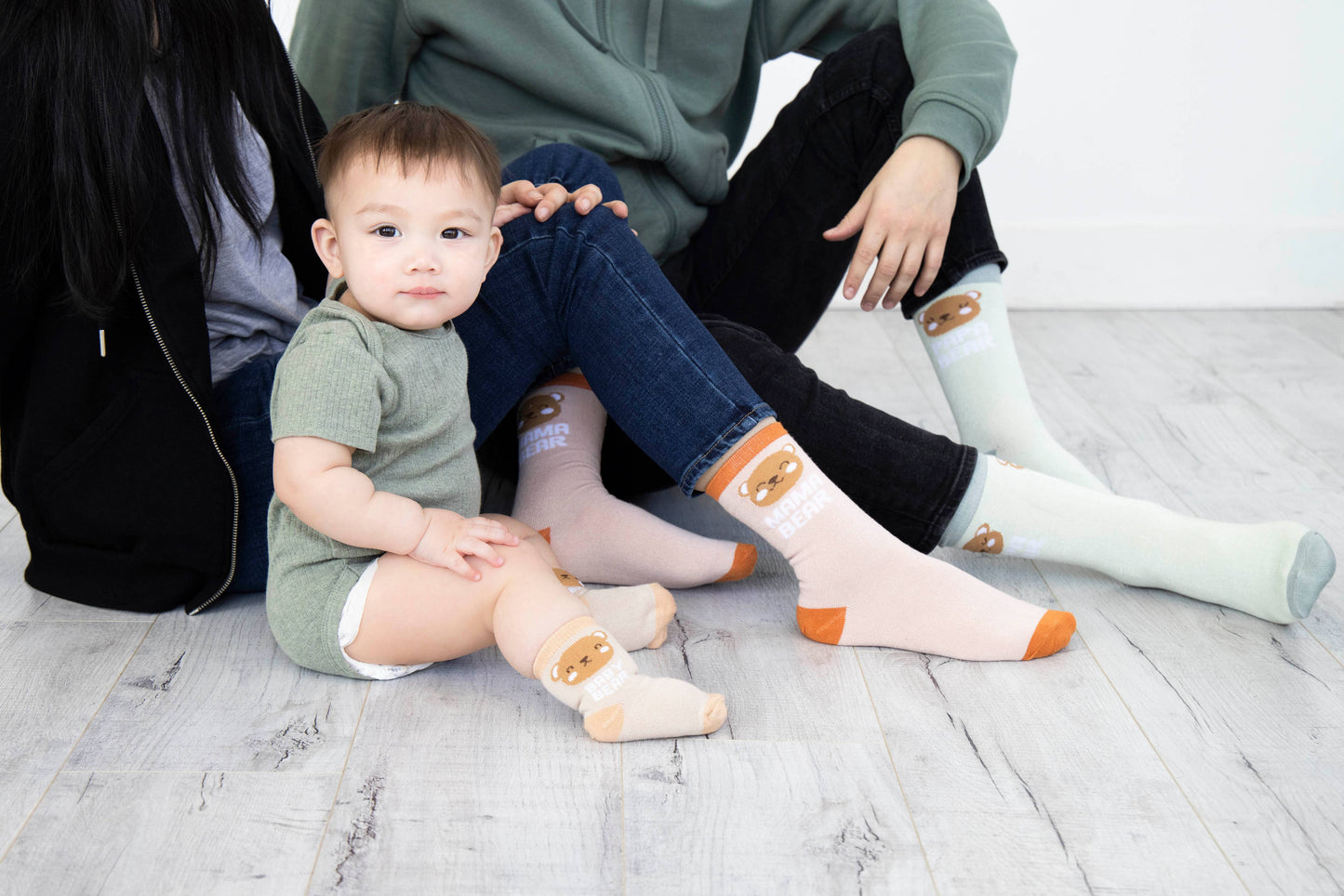 Pearhead - Woodland Family Sock Set, Family Gift Set, Set Of 3