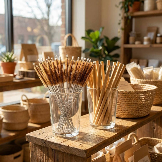 Coconut Fiber Plastic Free Straw Cleaner