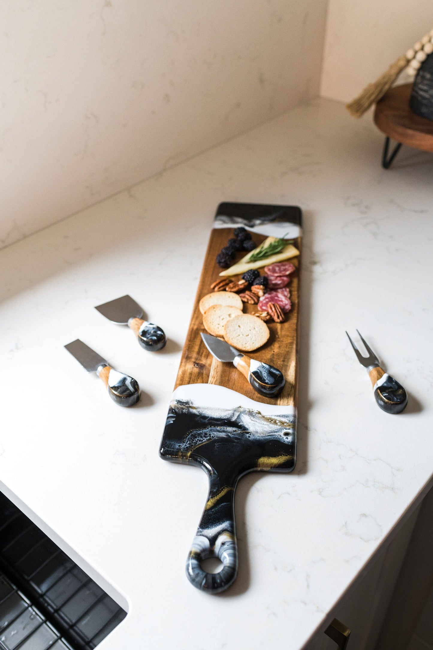 Resin Coated Cheese Knife Set - Set of 4 - NO TARIFFS!