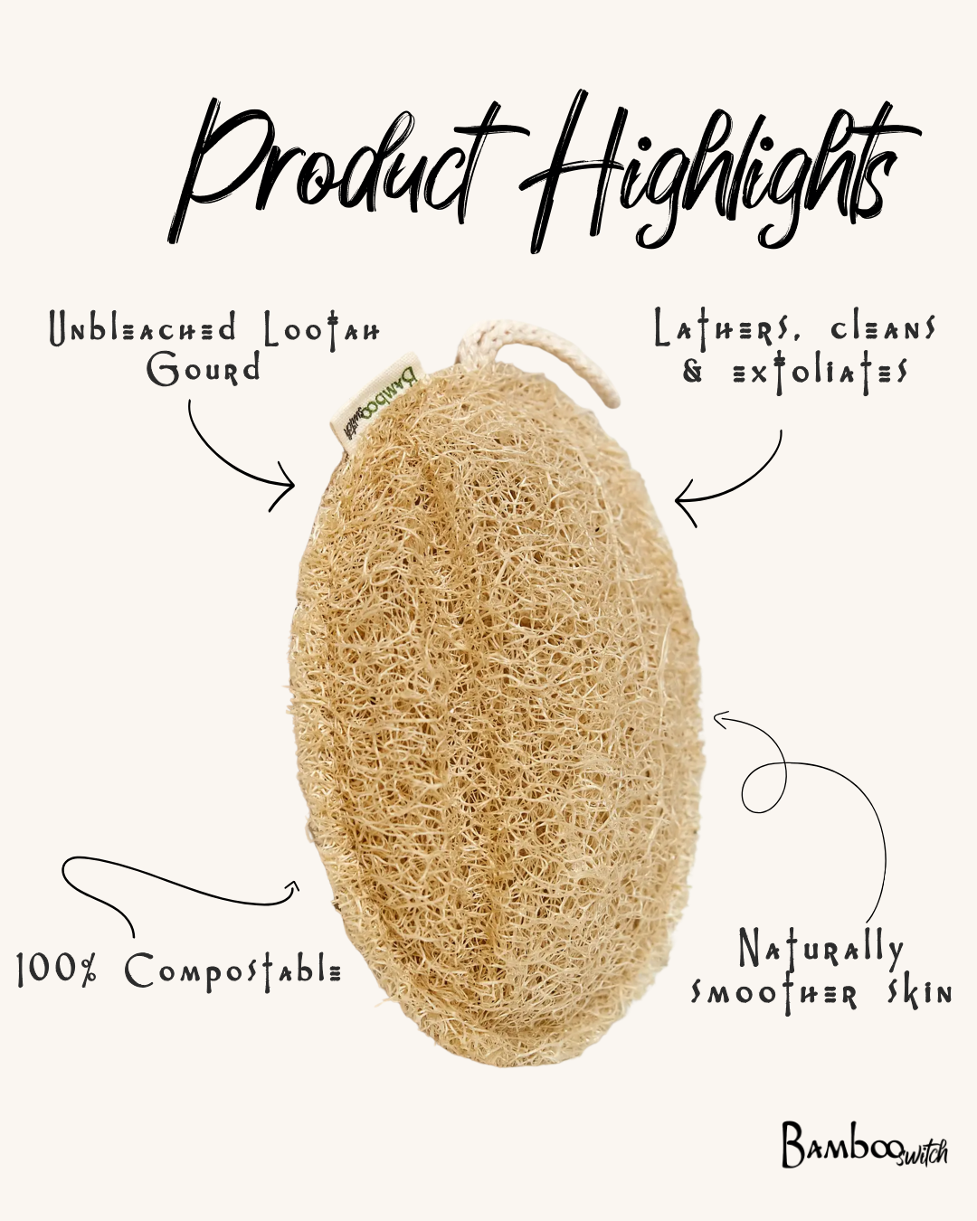 Large Oval Exfoliating Loofah