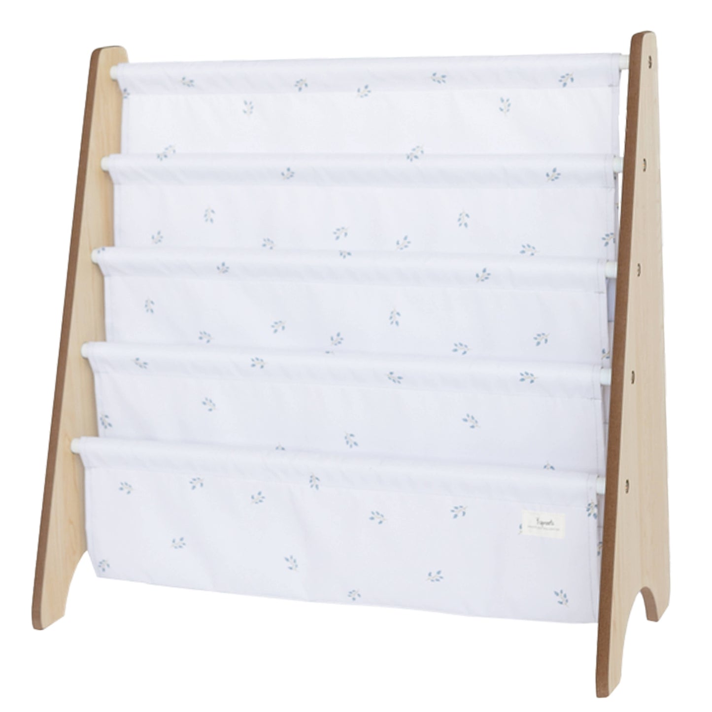 3 Sprouts - Kids Bookcase/Bookshelf with Recycled Fabric  - Blueberry