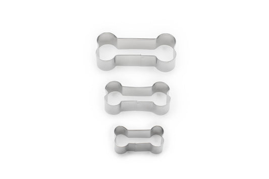 Fox Run Brands - Fox Run Dog Bone Cookie Cutter Set, 3-Piece, 2” to 3.5”