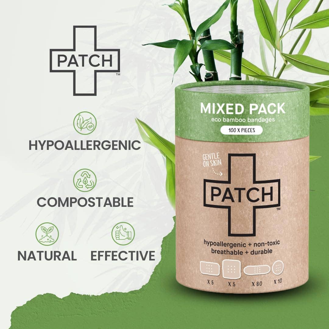PATCH MIXED PACK - 100 Assorted Size Bandages