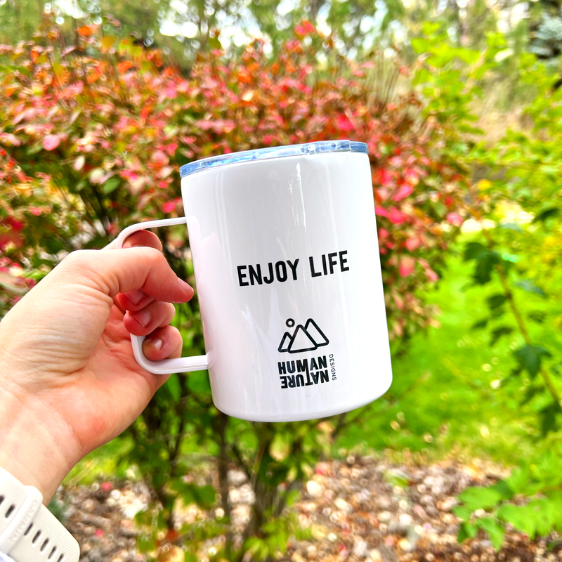Wander Nature Mug -  Insulated Camping Mug with Lid