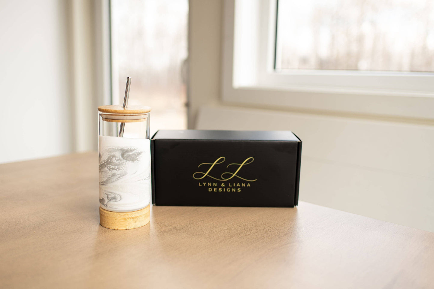 NEW!!! Resin Accented Glass Tumblers (No Tariffs)