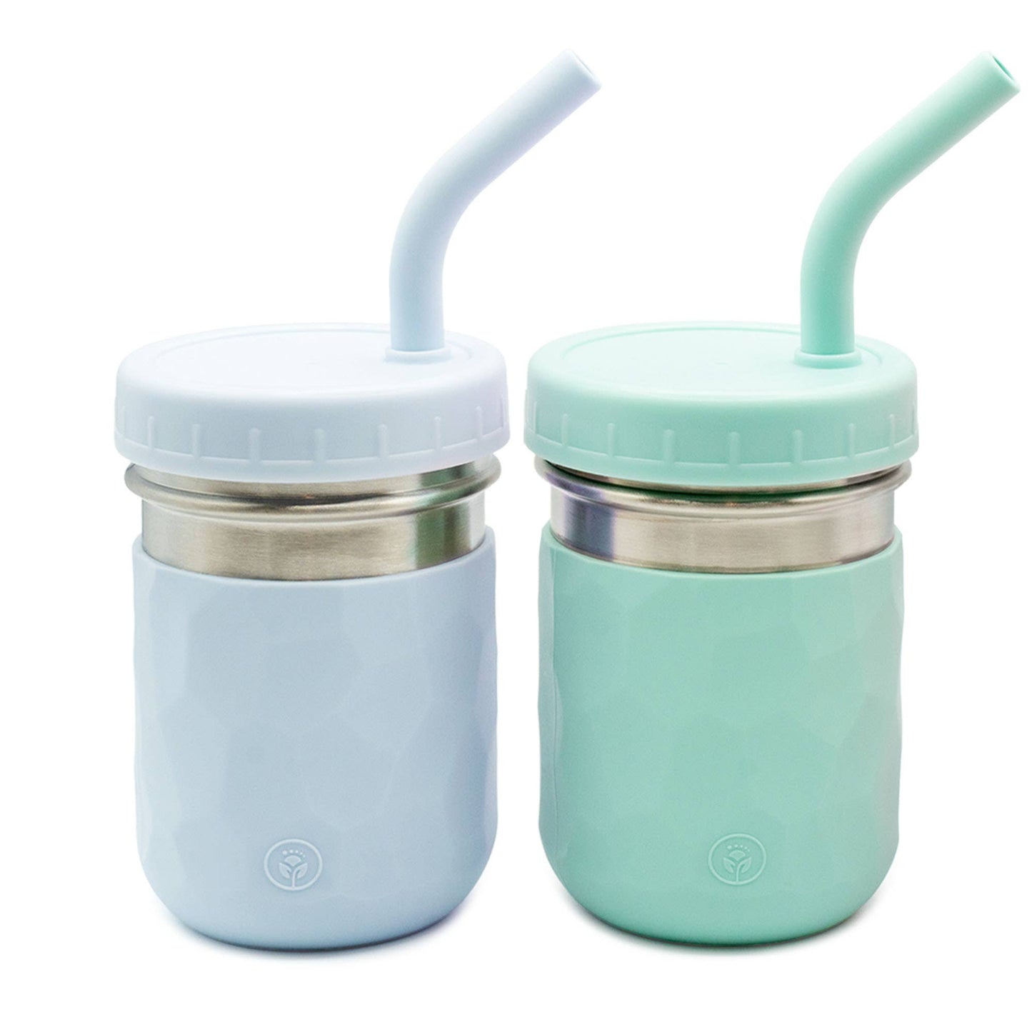 WeeSprout - 3-in-1 Stainless Steel Kids Cups – 8 oz, Set of 2