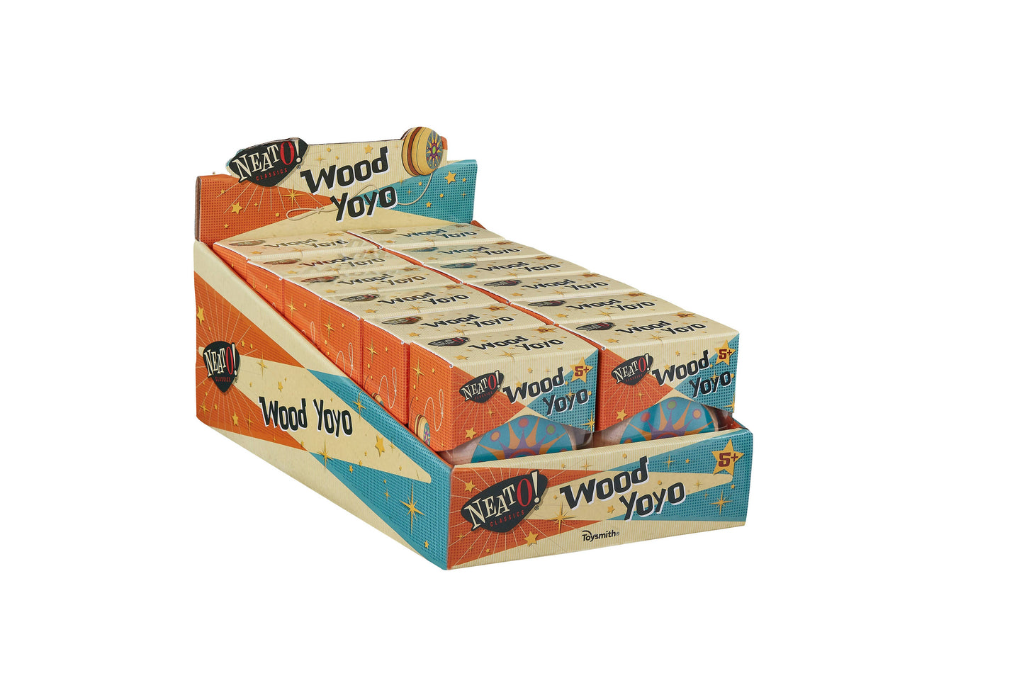 Toysmith - Neato! Wood Yo-Yo- Retro Classic, vintage toys