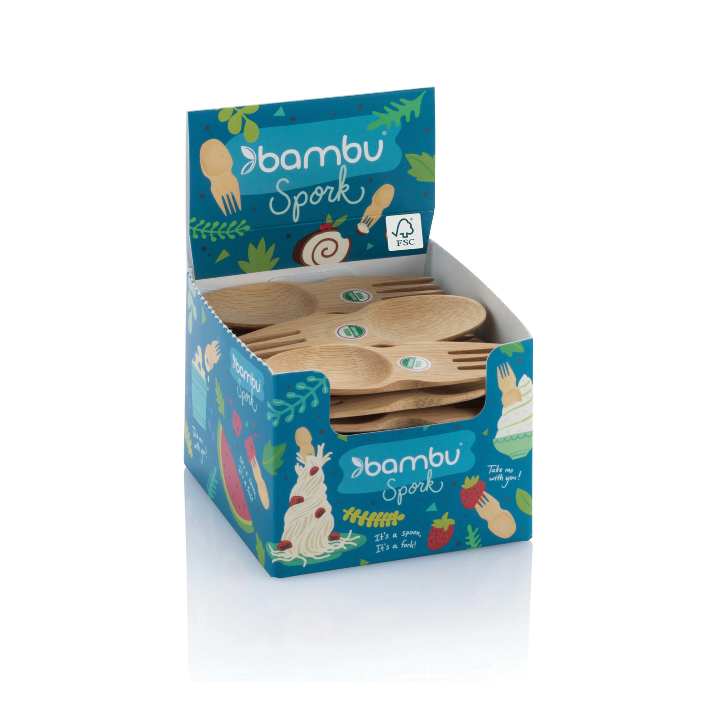 bambu® - Bamboo Sporks in Display Unit