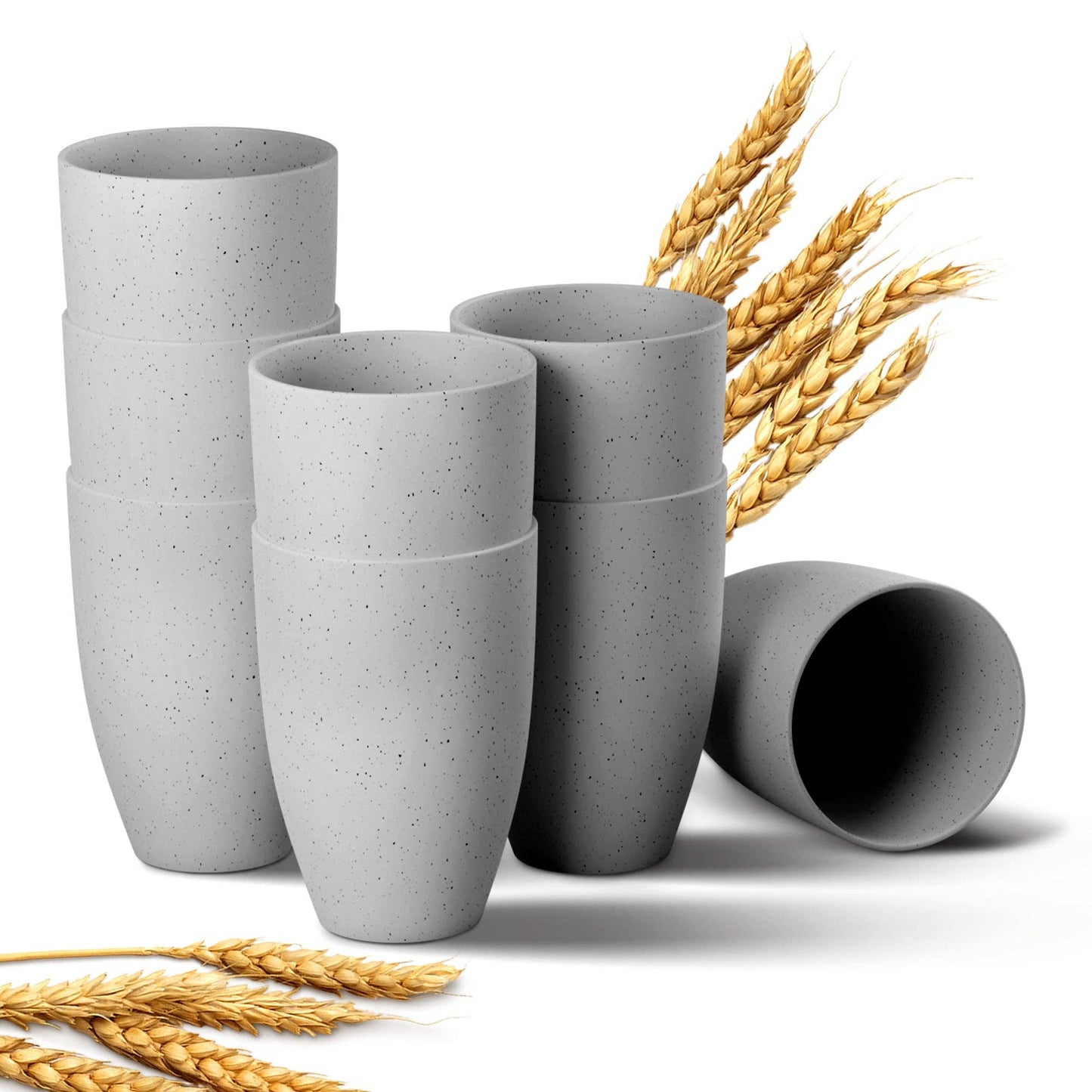 Greendish - Eco-Friendly Wheat Straw Drinking Cups Sets Lightweight