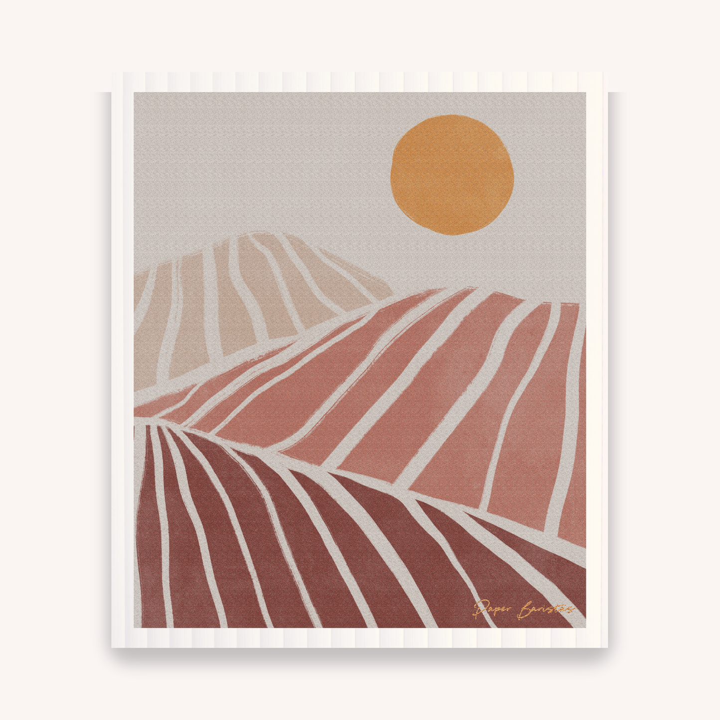 Paper Baristas - Set of 3 Swedish Dishcloth: Landscape Line Combo