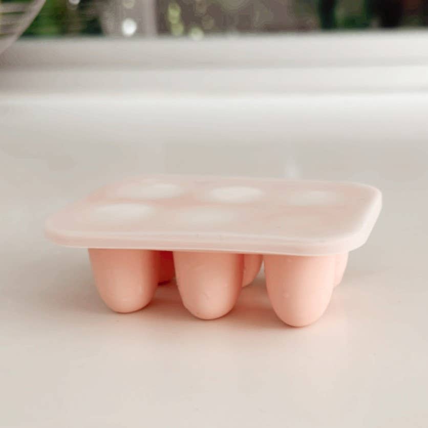 Ali+Oli - Food & Fruit Pacifier Feeder & Freezer Tray (Pink-White) 3pc