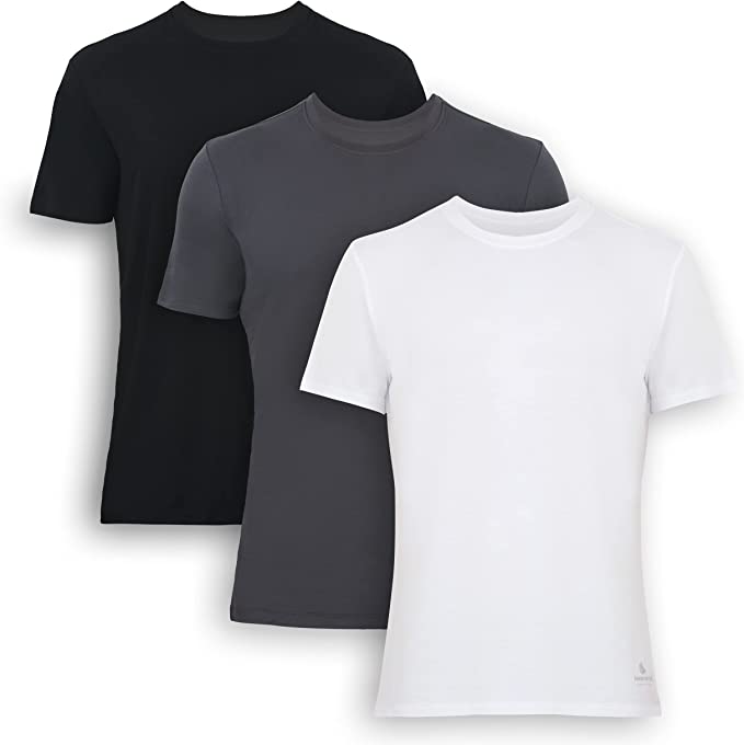 Bambooven - Men's Bamboo Crew Neck Undershirts (3-Pack)
