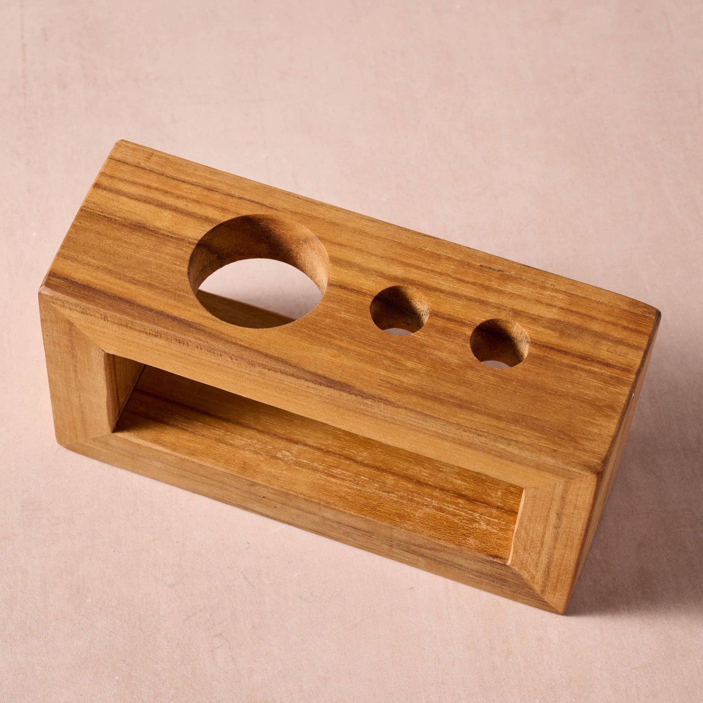 Ten Thousand Villages - Sonrisa Teak Toothbrush Holder