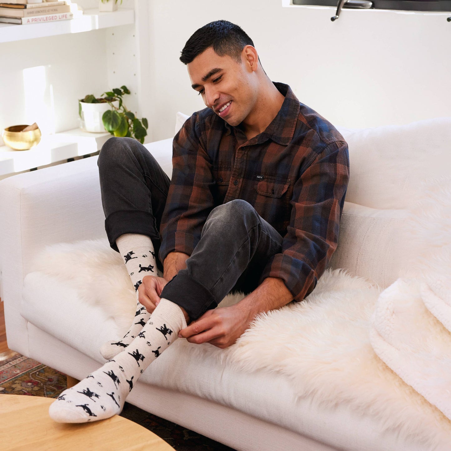 Conscious Step - Socks that Save Cats | Beige Cats - Gifts for Cat People