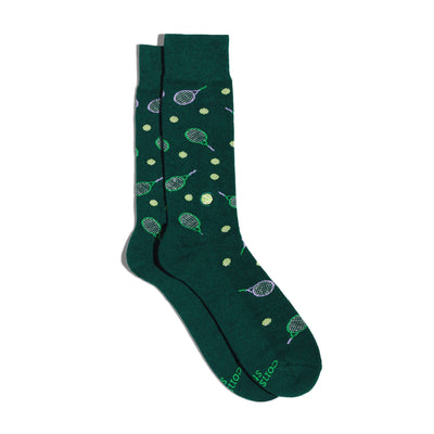 Conscious Step - Socks that Support Youth Sports | Green Tennis Rackets