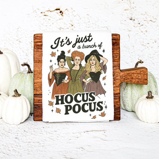 Love You a Latte Shop - Halloween It's Just a Bunch of Hocus Pocus Kitchen Towel