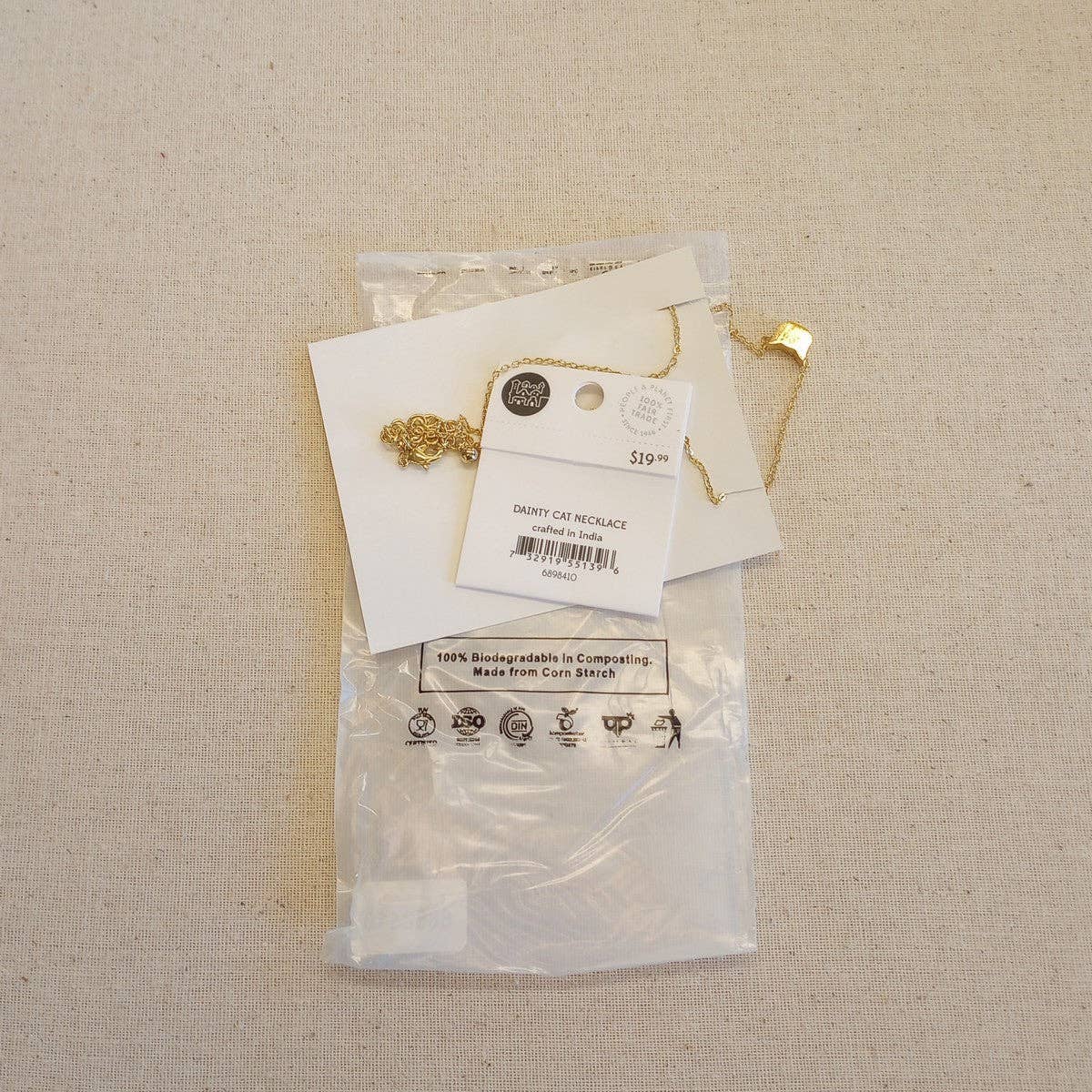 Ten Thousand Villages - Dainty Cat Necklace