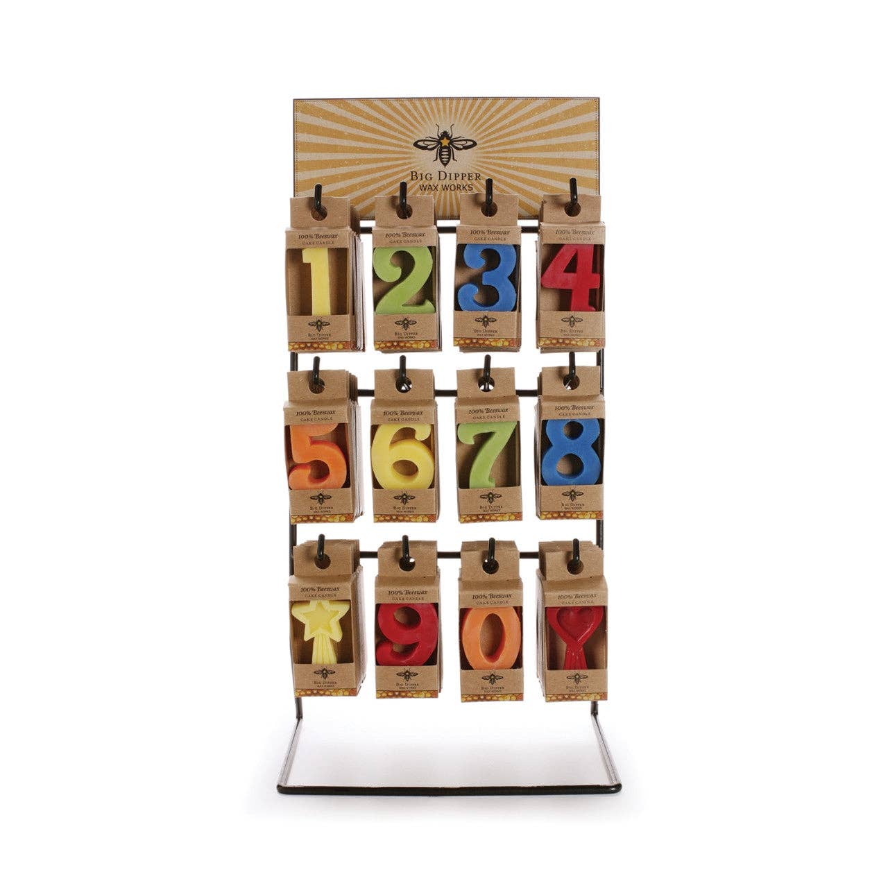 Birthday Cake Candles  Pure Beeswax  Numbers & Shapes